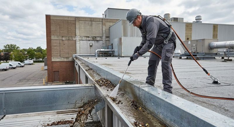 Commercial Downspout Cleaning in Roseville, CA